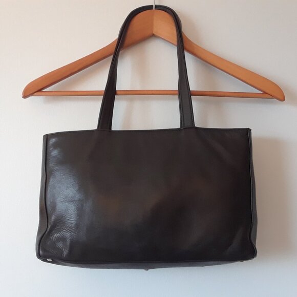 Vintage 90s DANIER East/West Leather Shoulder Bag - Picture 2 of 16